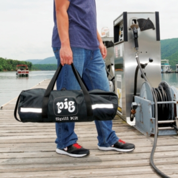 PIG® Fuel Station Spill Kit in Duffel Bag - KIT4003