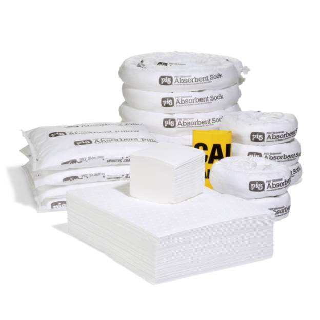 Refill for PIG® Oil-Only Spill Kit in 189-Liter Wheeled Overpack Salvage Drum - RFL468