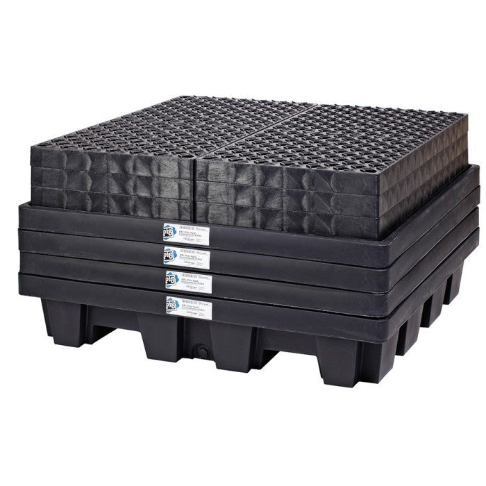 PIG® 4-Drum Poly Spill Containment Pallet - PAK210