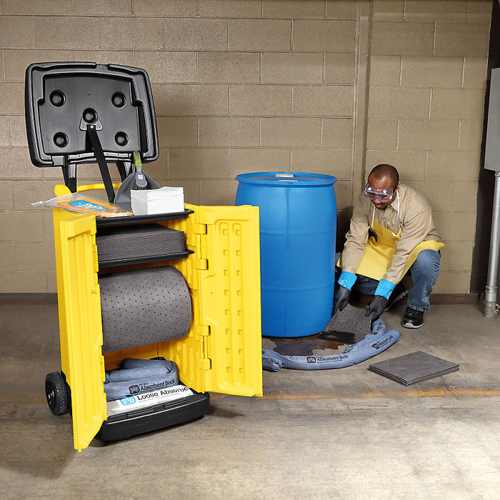 PIG® Quick-Response High-Vis Spill Cart - KIT2401