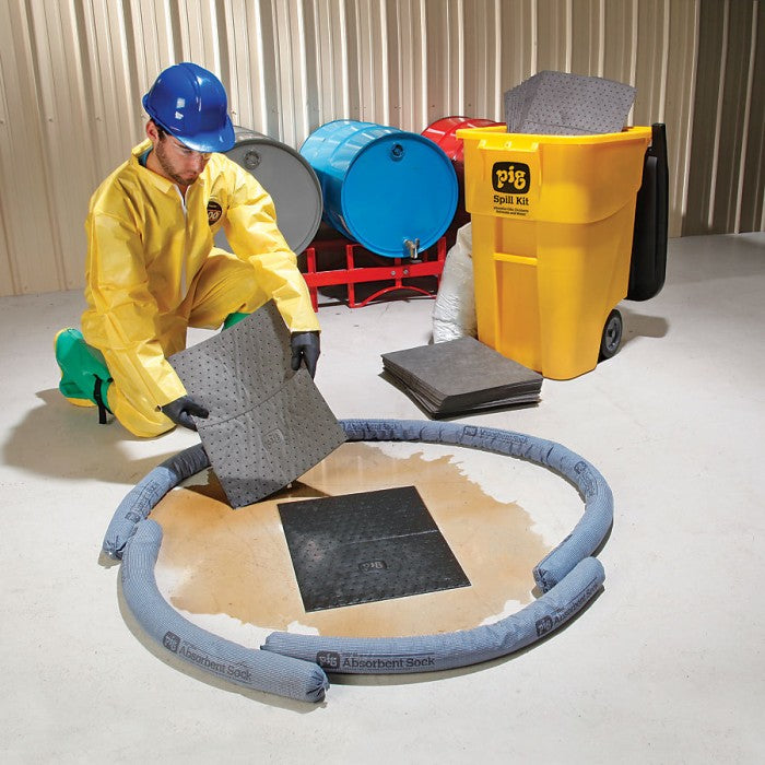 PIG® Spill Kit in High-Visibility Mobile Container - KIT273