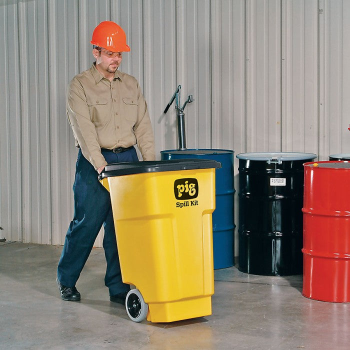 PIG® Spill Kit in High-Visibility Mobile Container - KIT273