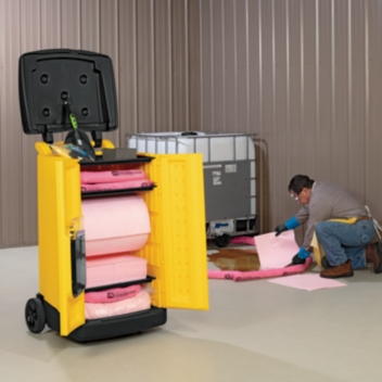 PIG® HazMat Spill Kit in Large High-Visibility Caddy - KIT822