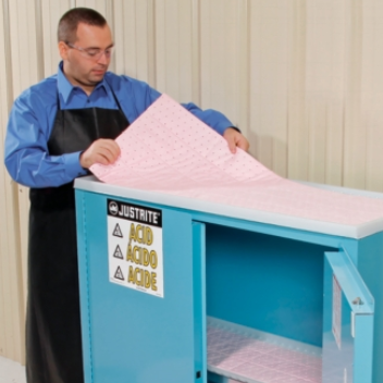 PIG® Rip-&-Fit® HazMat Chemical Absorbent Mat Roll in Dispenser Box - MAT342