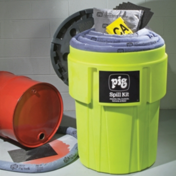 PIG® Spill Kit in 360-Liter High-Visibility Container - KIT262