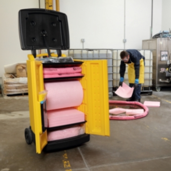 PIG® HazMat Spill Kit in Large High-Visibility Caddy - KIT822