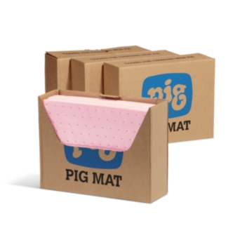 PIG® HazMat Chemical Absorbent Mat Pad in Bench Box® Dispenser - MAT3510