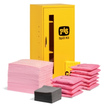 PIG® HazMat Spill Kit in Small Wall-Mount Cabinet - KIT315