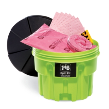 PIG® HazMat Spill Kit in 76-Liter High-Visibility Container - KIT312