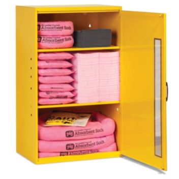 PIG® HazMat Spill Kit in Large Wall-Mount Cabinet - KIT328