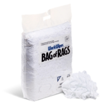WorkWipes® New White T-Shirt in Bag - WIP554