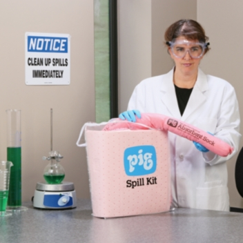 PIG® HazMat Spill Kit in See-Thru Bag - KIT367