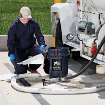 PIG® Fuel Station Spill Kit in Bucket - KIT4000